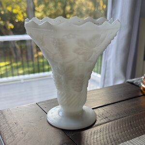 Vintage Milk Glass Vase